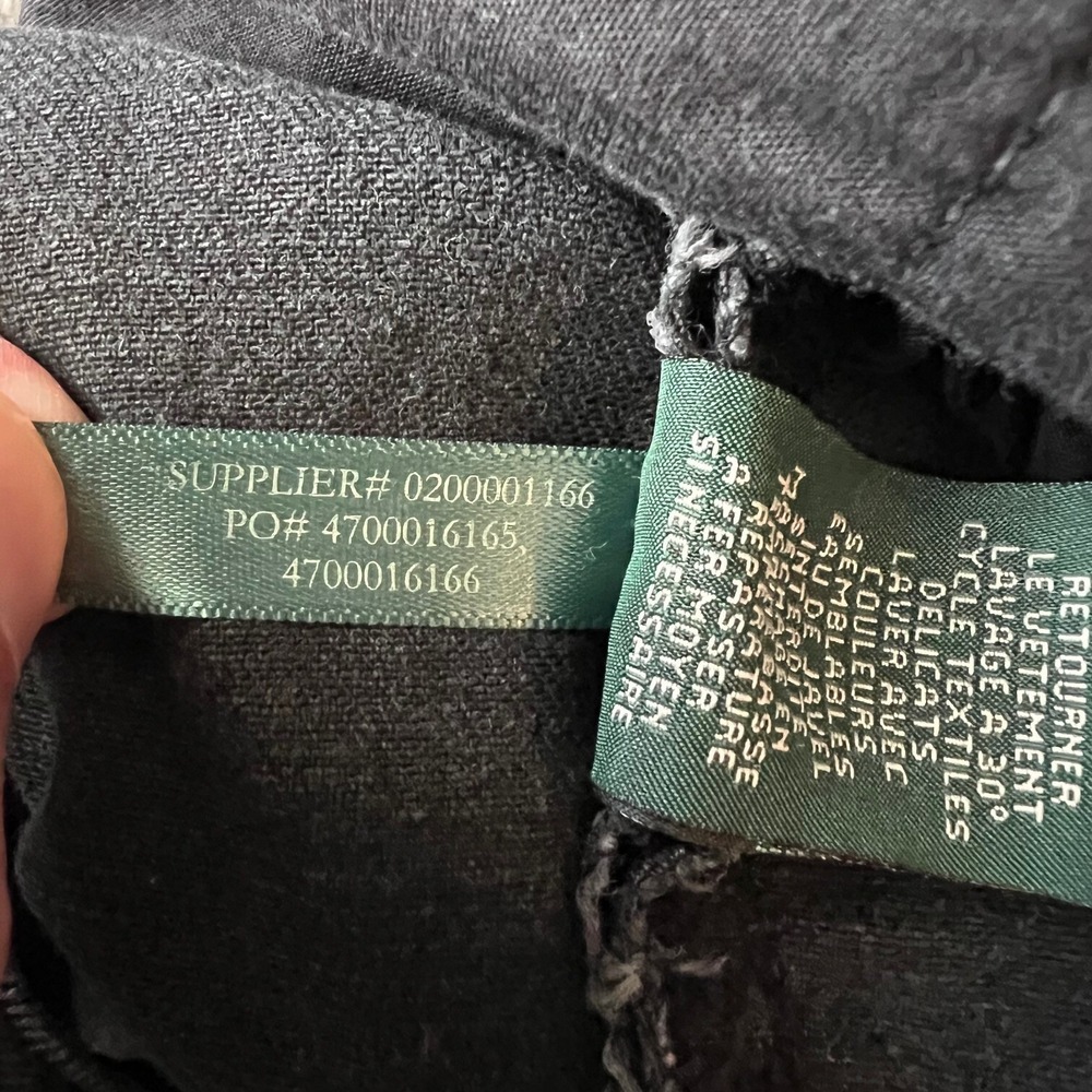 LRL Ralph Lauren Jeans Co Sz 10P Black Classic Straight Denim Women's Designer - Picture 7 of 11
